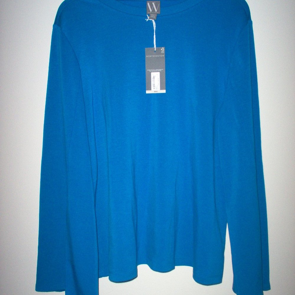 Worthington  Womens Butterfly Sleeve Top, Size XXL